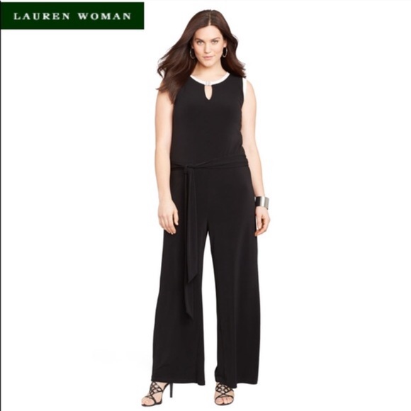 Ralph Lauren Dresses & Skirts - NWOT Ralph Lauren Black and White Jumpsuit Size S